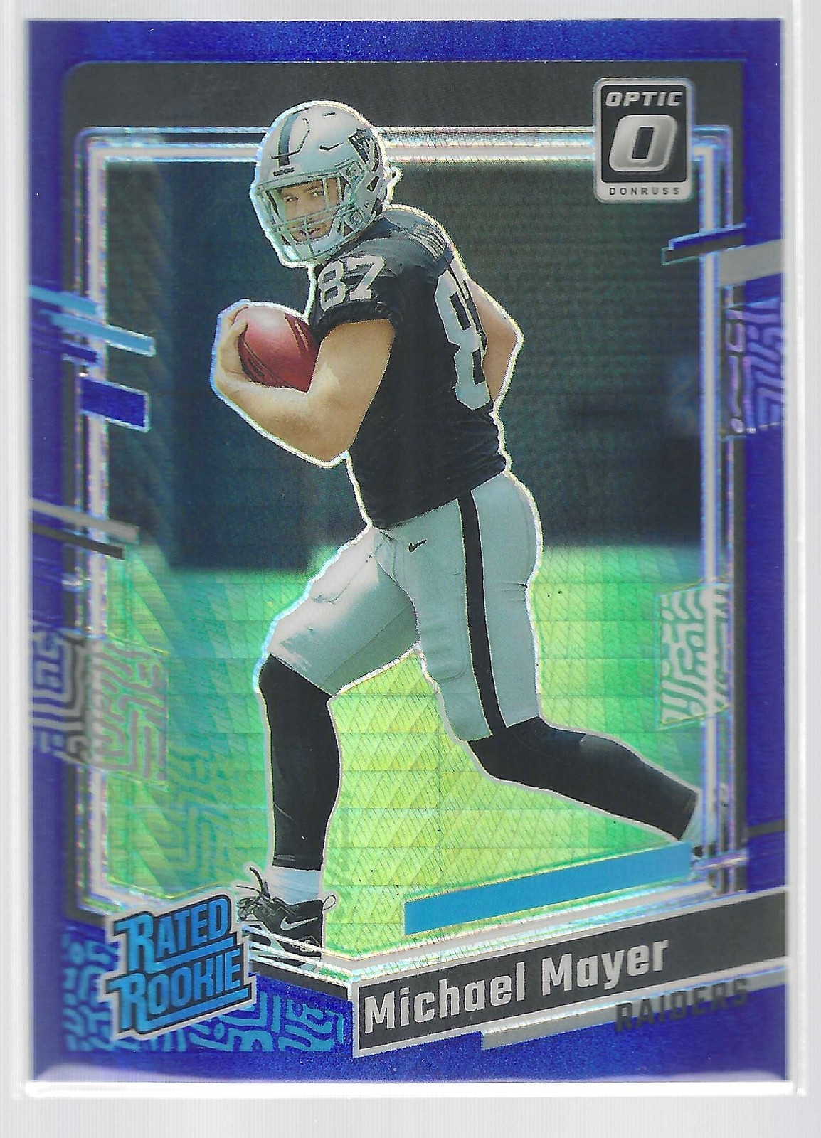 2023 Donruss Optic #260 Michael Mayer Blue Hyper
