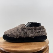 ACORN Original Moccasin Womens Slippers Size 8-9 Brown Faux Fur Comfort Slip On
