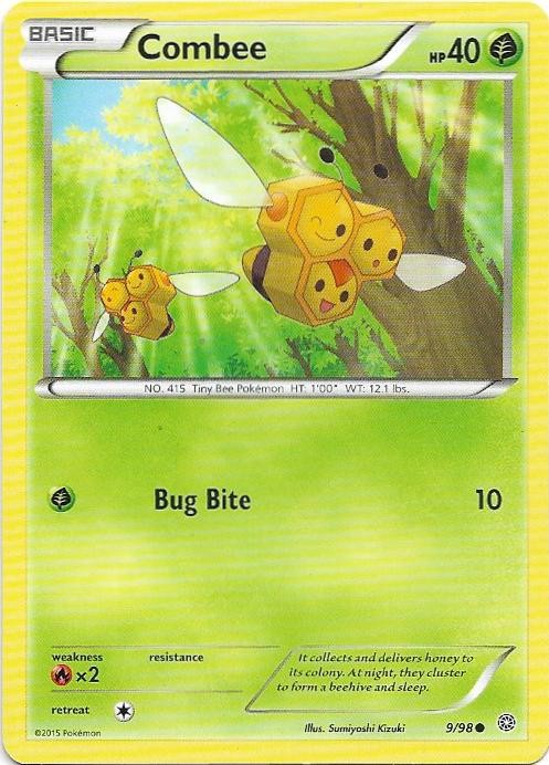 Combee 9/98 Common Ancient Origins Pokemon Near Mint