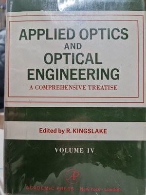 Applied Optics and Optical Engineering: Volume IV 1967 ACADEMIC PRESS BOOK -2