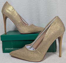 Lauren Lorraine - Dori - Shoes Women's Rhinestone High Heels Pumps - Size 10