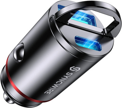 USB C Car Charger Syncwire 60W [PD 30W & QC 30W] USB Car Charger Adapter Fast Ch