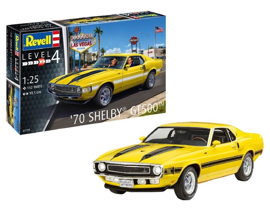 Revell of Germany 07729 1:25 1970 Shelby Mustang GT 500 Car 