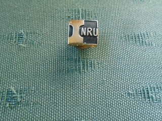 NATIONAL RAILWAY WORKERS ( TRADE ) UNION NRU JAPAN ENAMEL BADGE