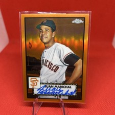2021 Topps Chrome Platinum Juan Marichal Autograph Auto Giants HOF /25 Orange