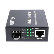 10G Multi-Gigabit SFP Media Converter, 2 Port 10G Ethernet Media Converter,1x...