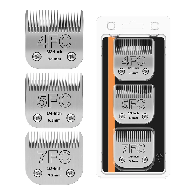 Hongnal 3Pack Dog Grooming Clipper Replacement Blades Compatible Andis Pet