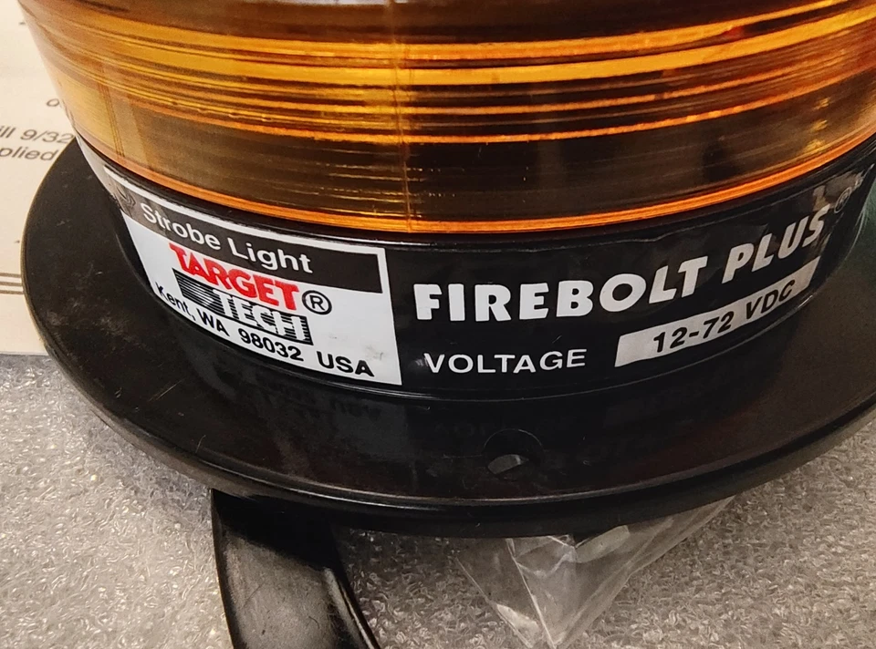 LUZ ESTROBOSCÓPICA UNIVERSAL ML2 SY1100-A 12-72 VDC TARGET TECH PIEZA GENUINA (EE. UU.) - Imagen 2 de 3