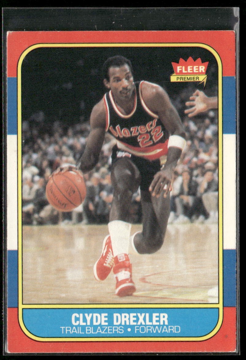Clyde Drexler 1986-87 Fleer #26 Portland Trail Blazers