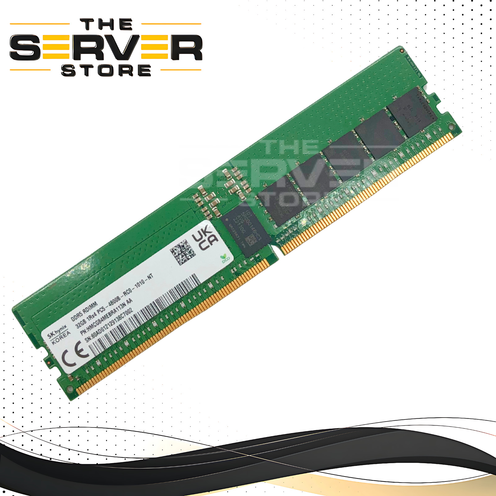 как выглядит SK Hynix 32GB 1Rx4 DDR5-4800B PC5-38400 ECC Registered Memory HMCG84MEBRA113N фото