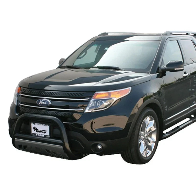 For Ford Explorer 11-19 Aries B35-3013 3" Black Bull Bar w Brushed Skid Plate Foto 4 de 4