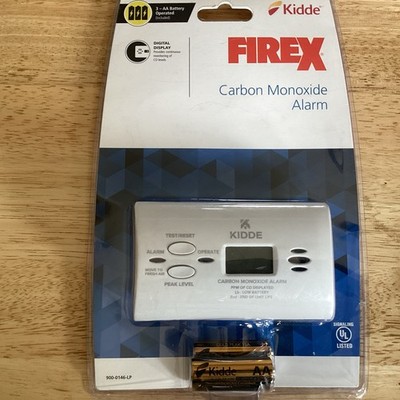 Kidde Firex Carbon Monoxide Alarm Digital Display 3-AA Battery KN-COPP-B-LPM New