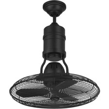 Craftmade BW321FB3 Bellows III 18 inch Flat Black Indoor/Outdoor Fan