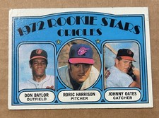1972 Topps - 1972 Rookie Stars Don Baylor, Johnny Oates, Roric Harrison #474...