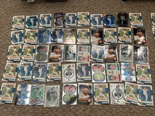 (50) CARD LOT TOPPS DONRUSS INSERTS HOLO REFRACTOR CLAYTON KERSHAW INSERTS