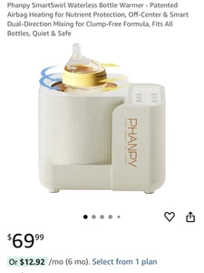 Bouteille sans eau Mélangeur mélangeur de lait maternel Formule tranquille Pas de claquage