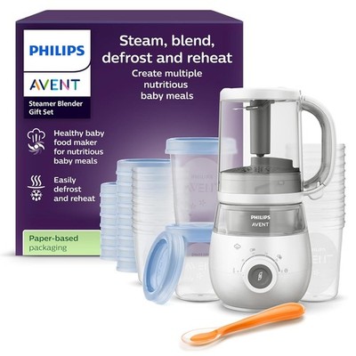 Philips Avent Geschenkset Mit Dampfgarer Und Mixer   4-In-1-Babynahrungszubereit