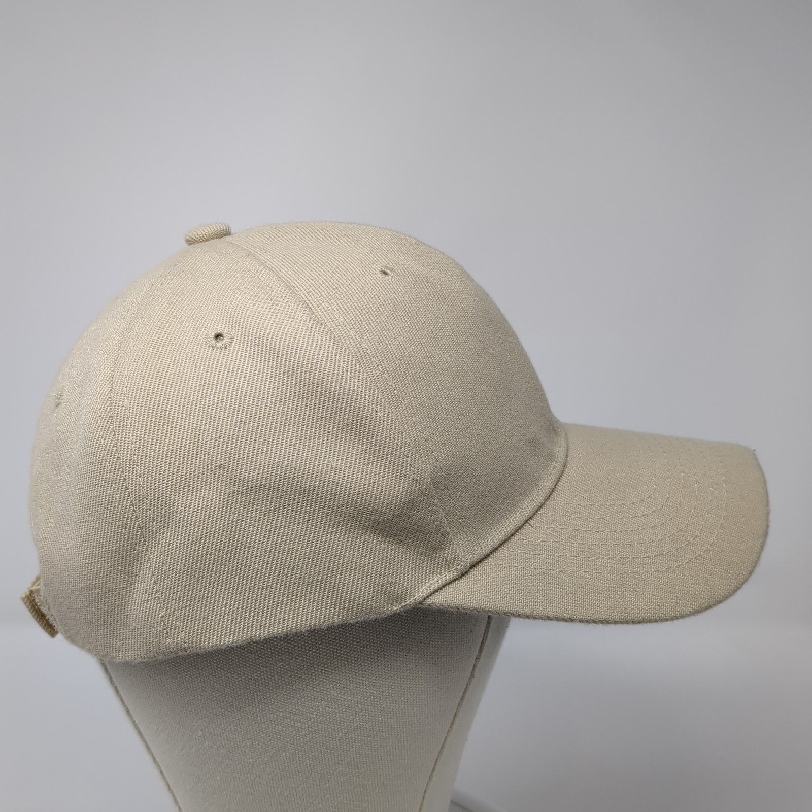 Unbranded Strapback Hat Solid One Size Beige Adju… - image 5