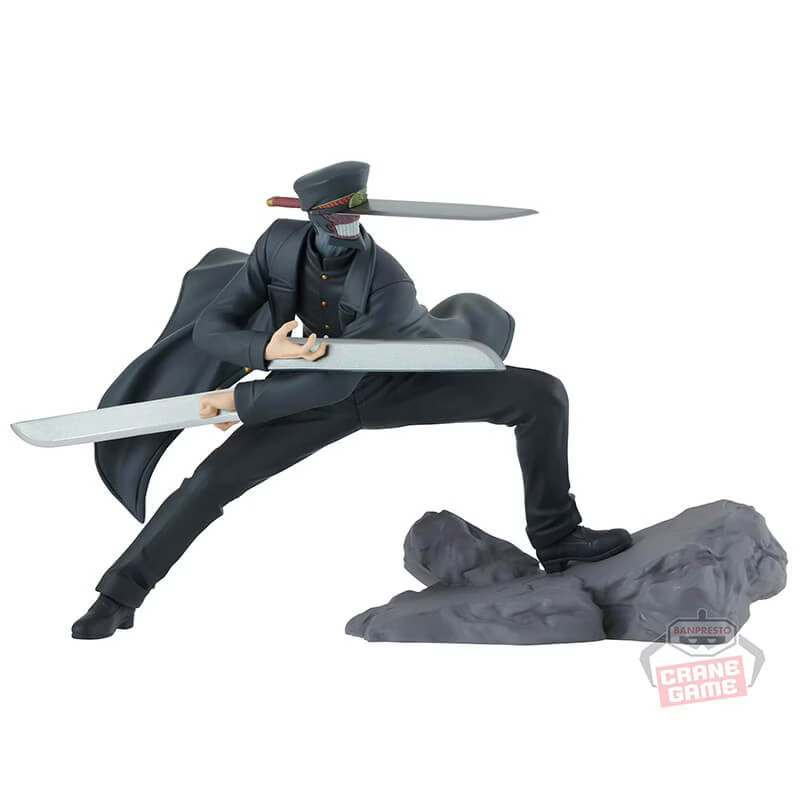 Cadeau manga Chainsaw Man avec la figurine Samurai Sword en boîte vitrine