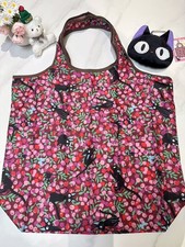 Kiki's Delivery Service Floral JiJi Cat Eco-friendly Shopping Bags Tote Bag New
