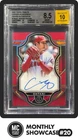 SHOHEI OHTANI BGS 8.5 2023 TOPPS TRIBUTE CAREER ACHIEVEMENT AWARD AUTO RED 1/1