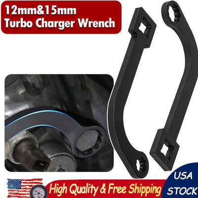 12MM & 15MM Turbo Charger Bolt Wrench with 1/2'' Drive for Cummins ISB 5.9L 6.7L