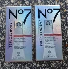 2 BOXES Sealed No7 Laboratories Firming Booster Serum 1oz (30ml) Lot Of 2 Skin