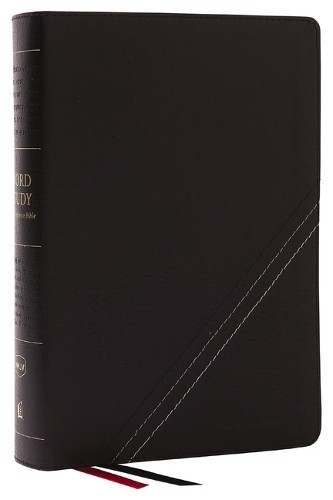 NKJV, Word Study Reference Bible, Bonded Leather, Black, Red ... - 9780785292869