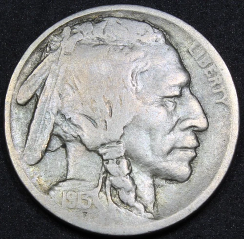 1913-S Type I Buffalo Nickel | Semi-Key | Very Fine | First-Year | Free Shipping