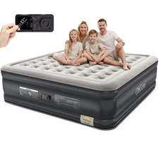 OhGeni King Air Mattress Family Choice Award with Built-in Pump,18'' Comforta...