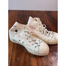 Converse Chuck Taylor All Star High Top Butterfly Embroidered Cream A05979C 8.5