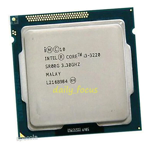 Intel Core i3-3220 3.3 GHz LGA1155 2 Core 4 threads SR0RG CPU Processors 3 MB - Image 2 of 4