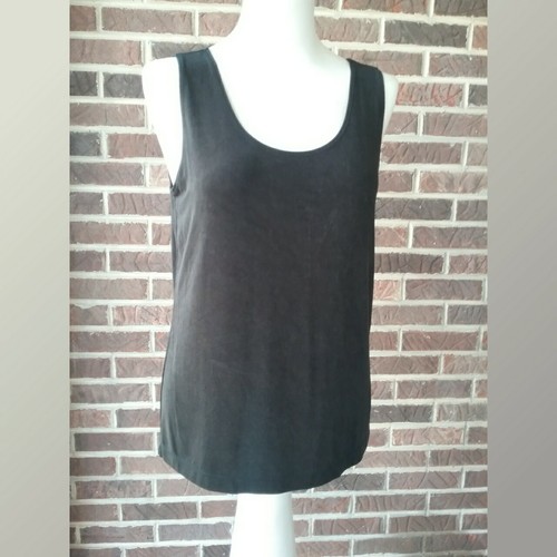 Chicos Black Travelers Top and Tank Set 2 Piece Wrinkle Free Basic Easy Care - Picture 4 of 8