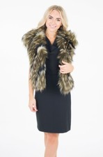 New Marciano By Guess Faux Fur Vest Size It40 Rrp £190