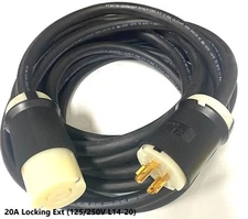 20 AMP ENTERTAINMENT CABLE GENERATOR POWER CABLE L14-20 125/250V SO 12/4 600V
