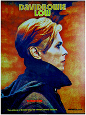1977  David Bowie  "Low" Album Release Music Industry Promo Reprint Ad