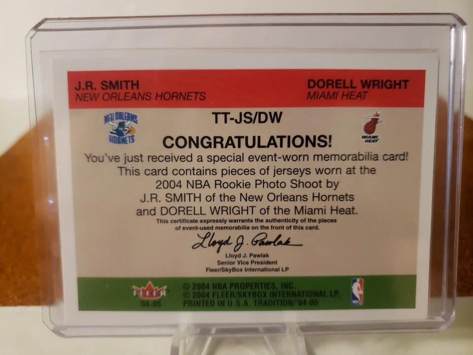 Camiseta deportiva Tradition 2004-05 Dual Throwback Threads JR Smith Dorell Wright RC Foto 2 de 2