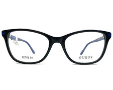 Guess Eyeglasses Frames GU2673 005 Polished Black Blue Square Full Rim 51-17-140