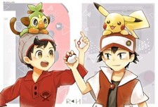Pokemon anime pok mon sword shield pikachu red Pad Gaming Mat Desk