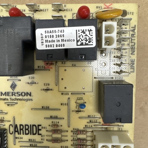 ICMB25 EMERSON 50A55-743 Goodman Amana Janitrol Furnace Control Board - Picture 2 of 6