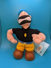 POPEYE Brutus Plush Doll by Stuffins 1999 (CVS Exclusive) Very Rare ( 8 Inch)