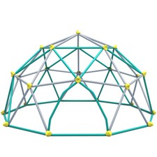 Kids Climbing Dome Tower -13ft Jungle Gym Geometric Playground Dome Climber Play