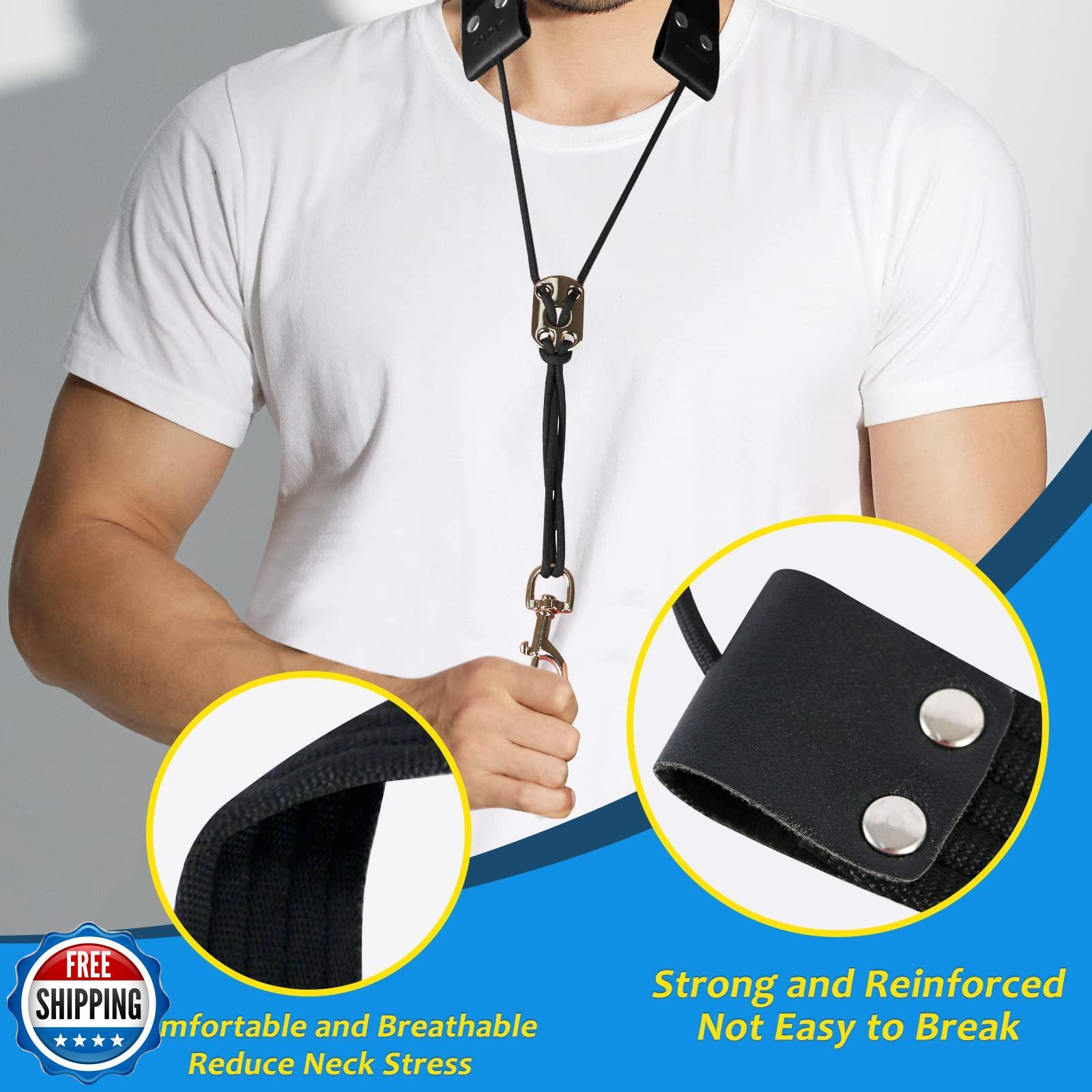 VANPHY Saxophone Neck Strap Cotton Fabric Saxophone Strap Closed Metal Hook W