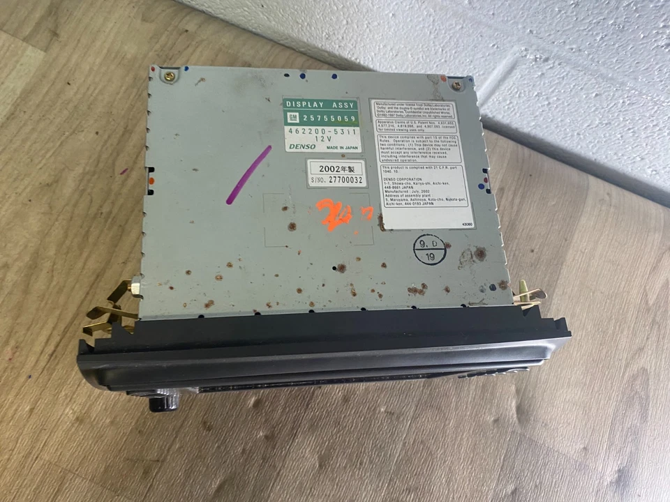 REPRODUCTOR DE CD DVD ESTÉREO CADILLAC SRX SEVILLE OEM 03-05 RADIO GPS NAVEGACIÓN FM/AM Foto 4 de 4