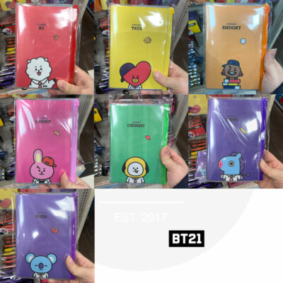 BTS BT21 Official Authentic Goods PVC Diary 96p 120x180mm +Traking Number