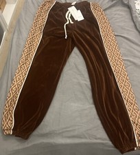 Orginal Brand New Gucci Brown Unisex Track suit trousers For Quick Sale SizeL
