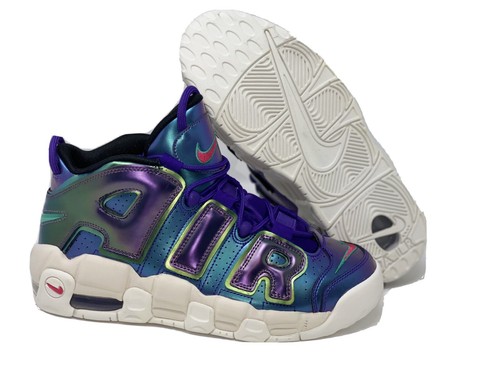 nike uptempo iridescent purple