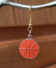 Earrings -Basketball - Handmade Hypoallergenic