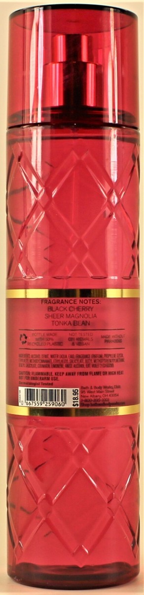 Bath & Body Works OH, CHERRY Fine Fragrance Body Mist Spray