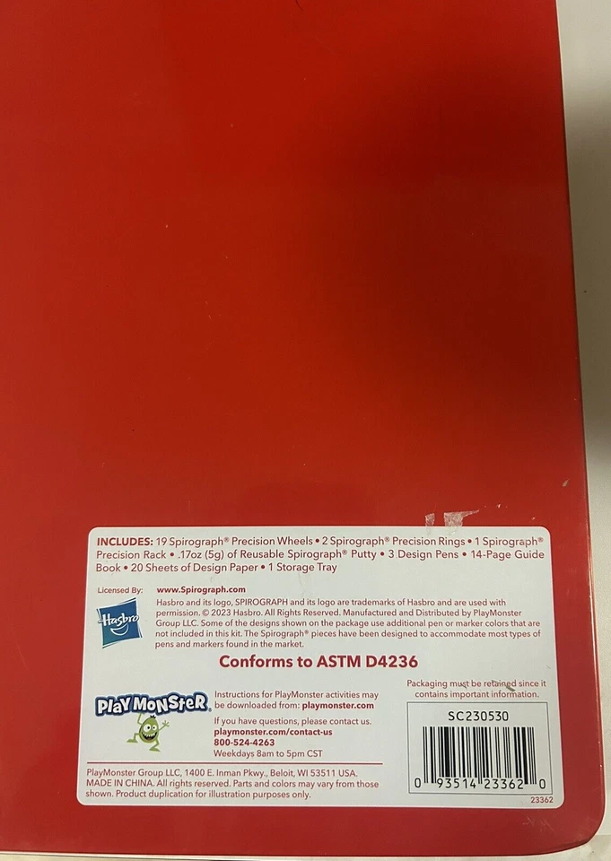 SPIROGRAPH DESIGN SET THE ORIGINAL STARTER SET TIN CASE BRAND NEW SEALED - Image 2 of 2